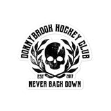 Skull and Lightning Bubble-free stickers - Donnybrook Hockey Club