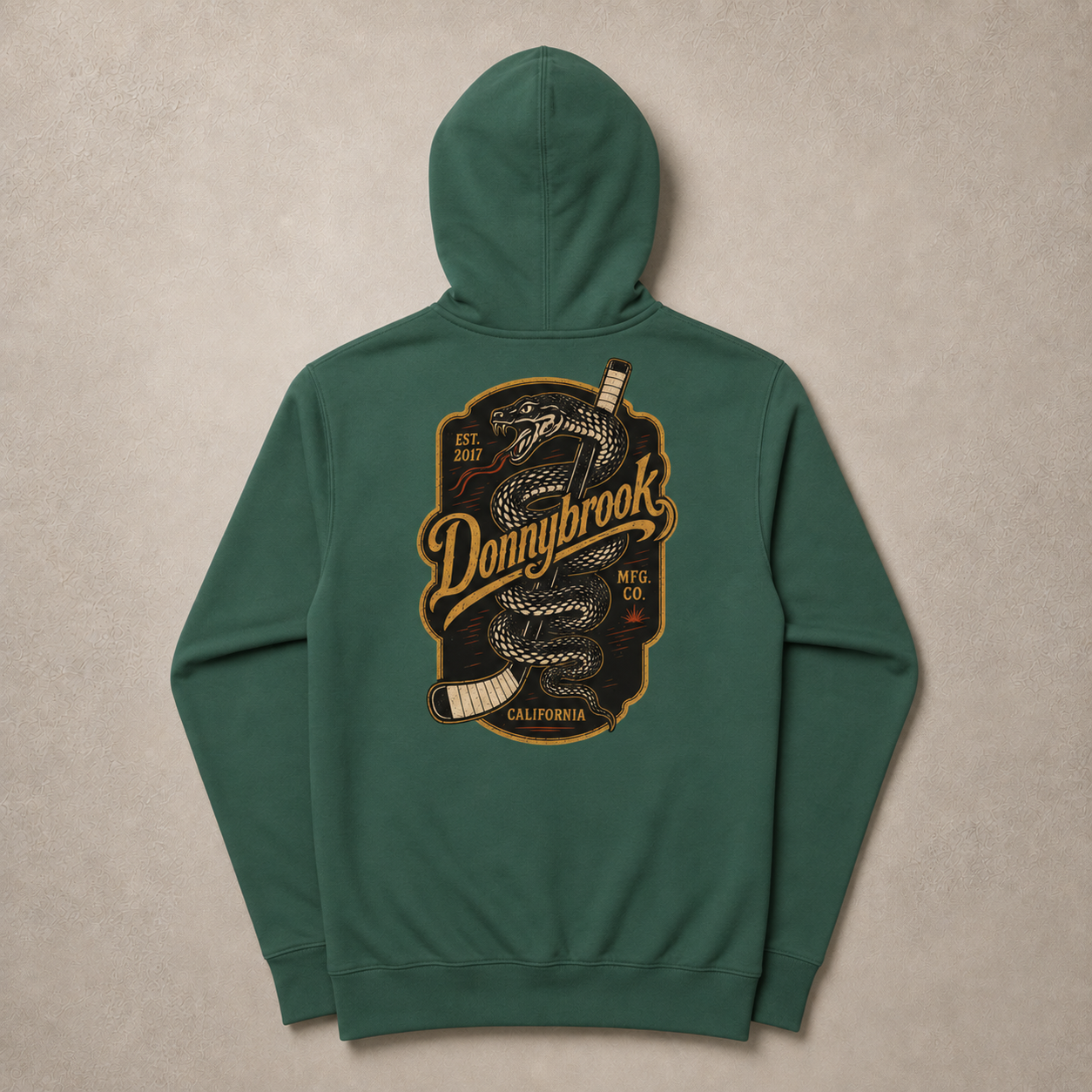Snakebite fleece zip up hoodie