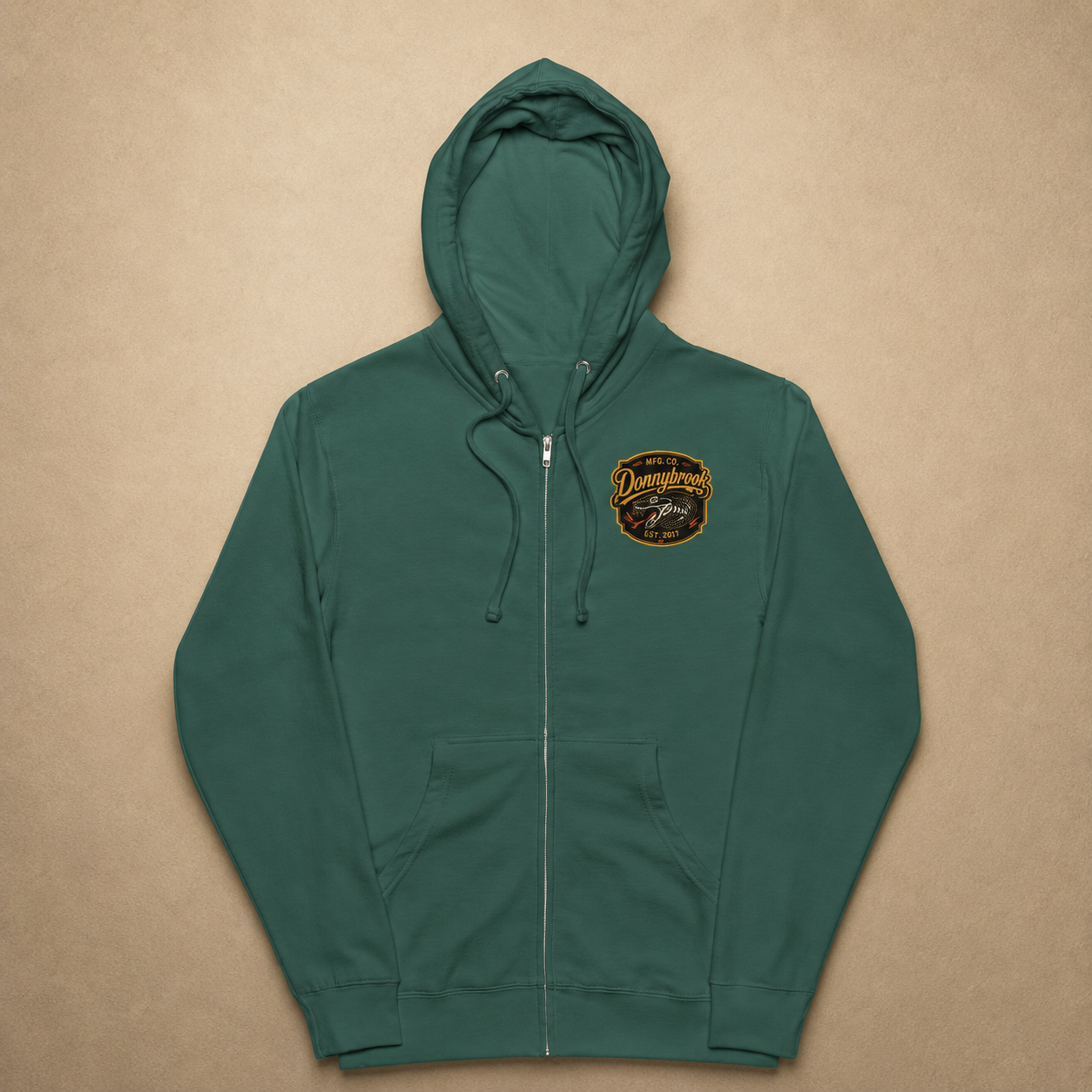 Snakebite fleece zip up hoodie