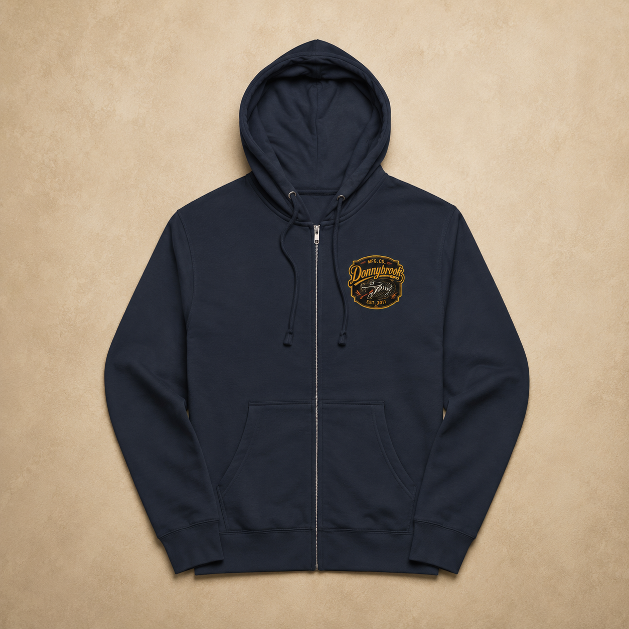 Snakebite fleece zip up hoodie