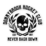 Skull and Lightning Bubble-free stickers - Donnybrook Hockey Club