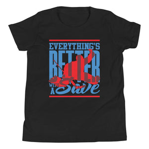 Everything's Better With A Save Youth Hockey Goalie T-Shirt - Donnybrook Hockey Club
